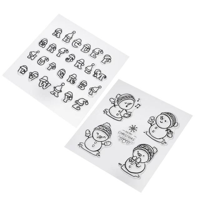2 Pcs Stempel Aus Silikon Kieselgel Tpr-Siegel Alphabet-Silikonstempel