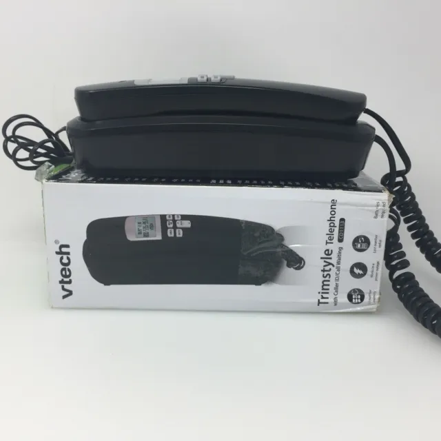 VTech Black Trimstyle Phone Model CD1113 with Caller ID & 13 Number Memory