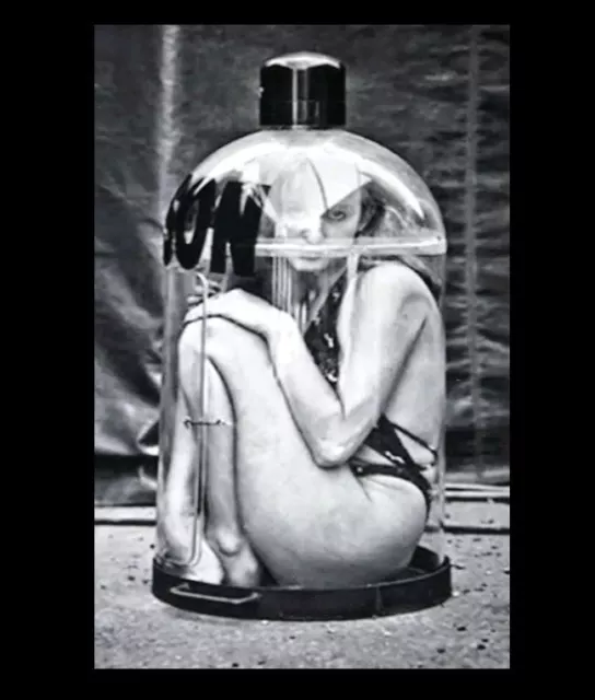 Freak Girl Trapped PHOTO Scary Creepy Weird Odd Circus Act Bottle Crazy Trick
