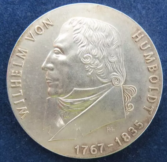 DDR 20 Mark 1967 Wilhelm von Humboldt Silber Ag stgl