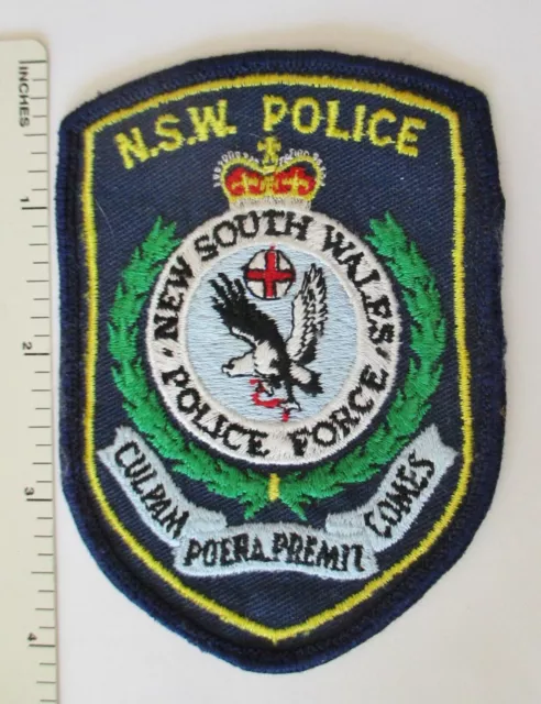 NSW NEW SOUTH WALES AUSTRALIA POLICE FORCE PATCH Used Original