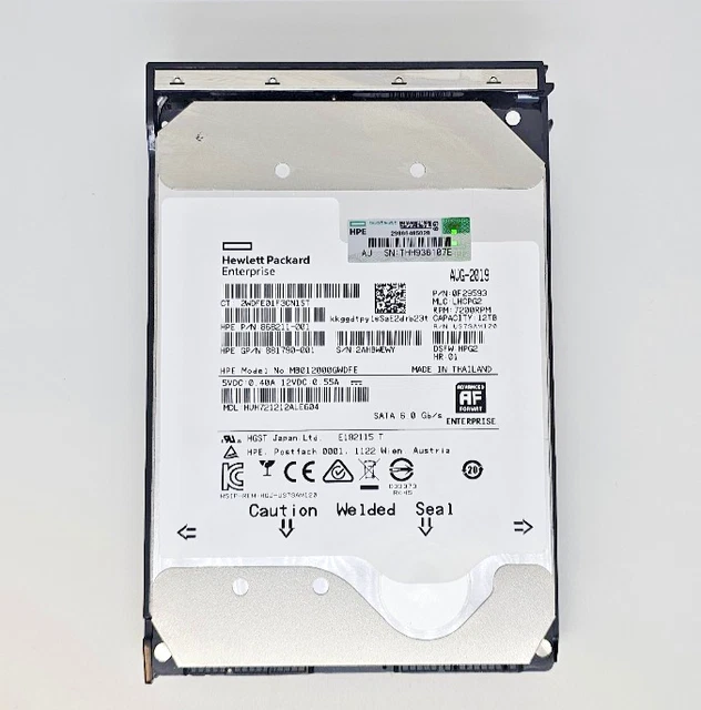 SSD HP 1,92 To SATA 2,5'' – Interne – P06573-001 – Ouvert Mais Testé Et Garanti