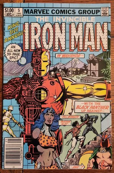 The  Invincible Iron Man King Size Annual 1982 #5 In Wakanda/Black Panther FN/VF