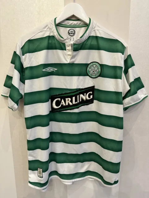 Celtic Football Shirt 2003/04 Home Kit Size Large