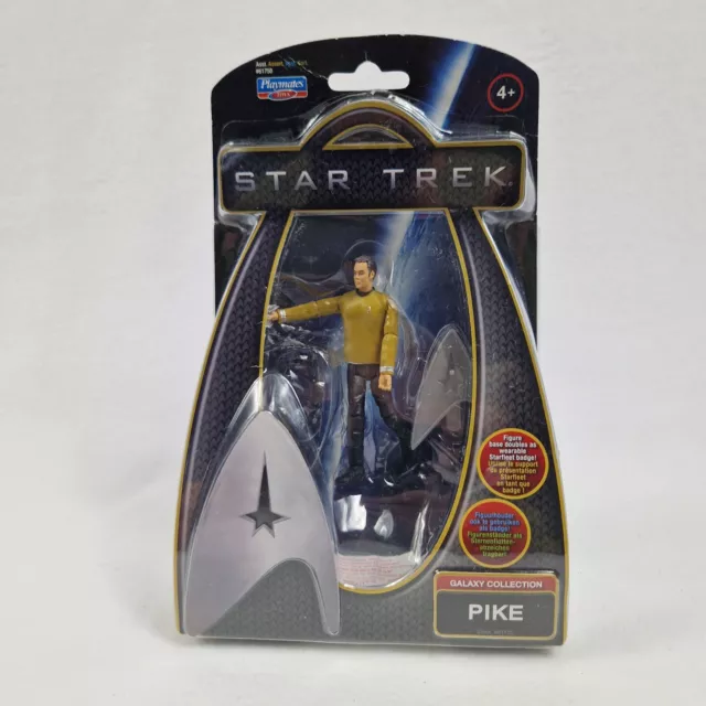 Star Trek Playmates Figure PIKE 4" Galaxy Collection - 2009 Factory Sealed 4+