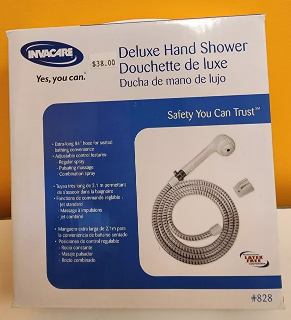 Invacare Deluxe Hand Shower Kit #828 Adjustable Control 84"  BRAND NEW