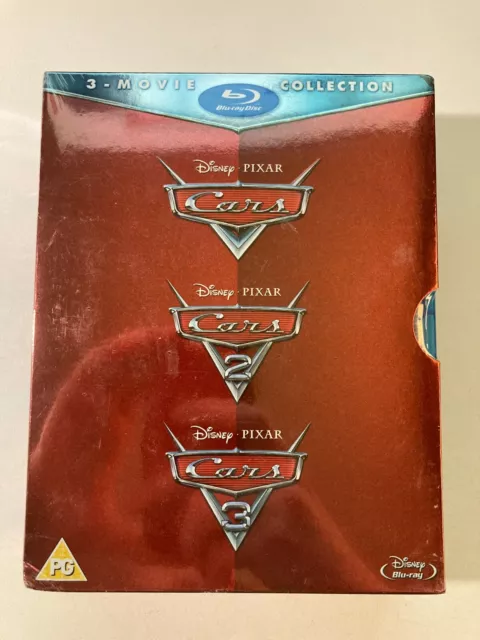 Cars Trilogy [Movies 1-3] (Blu-ray, Disney, 3 Discs, Region Free) *NEW/SEALED*