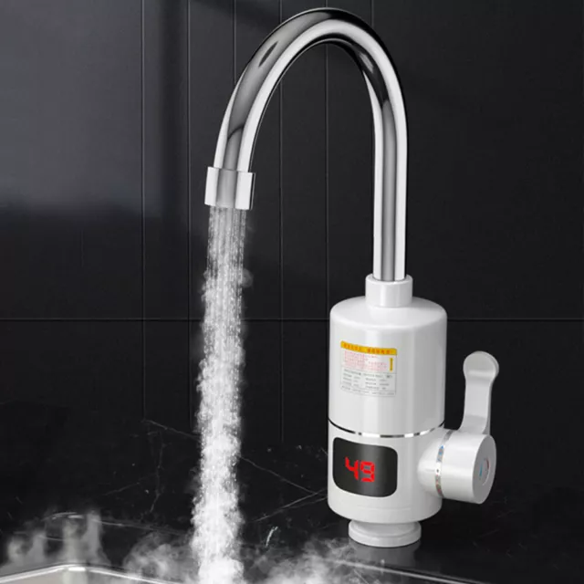 fr Electric Fast Heating Tap Hot Cold Mixer Tap Water Heater 3000W Kitchen Suppl