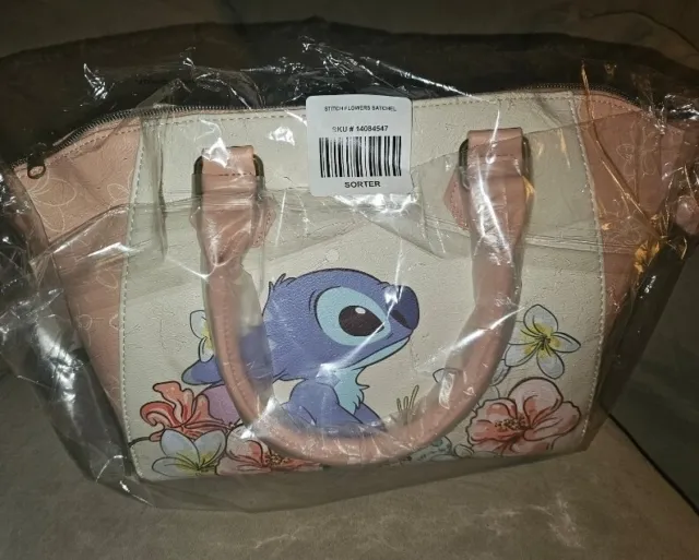 Loungefly Disney Stitch Flowers Satchel Handbag Purse (Factory Sealed)