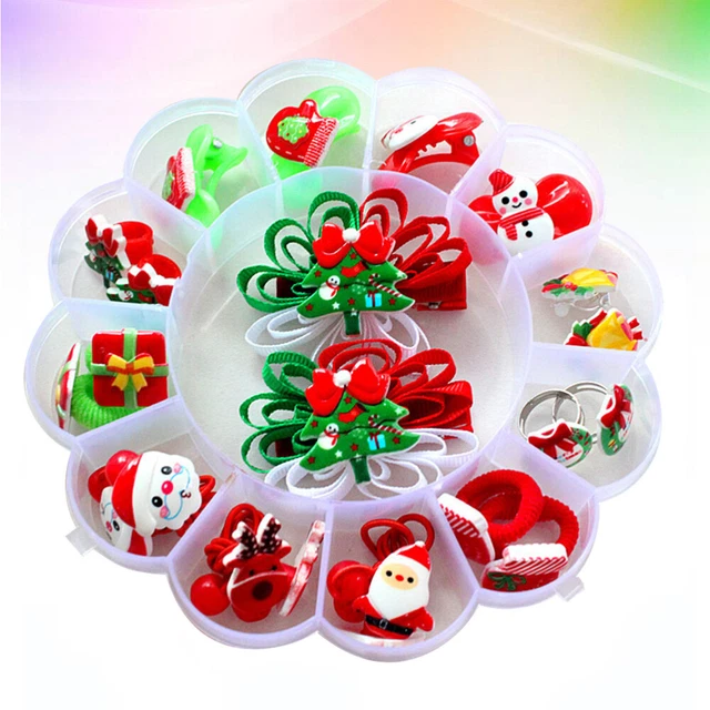 2 Sets Baby Mädchen Haar Clips Weihnachten Stirnbänder Baby Mädchen Haar Zubehör 2