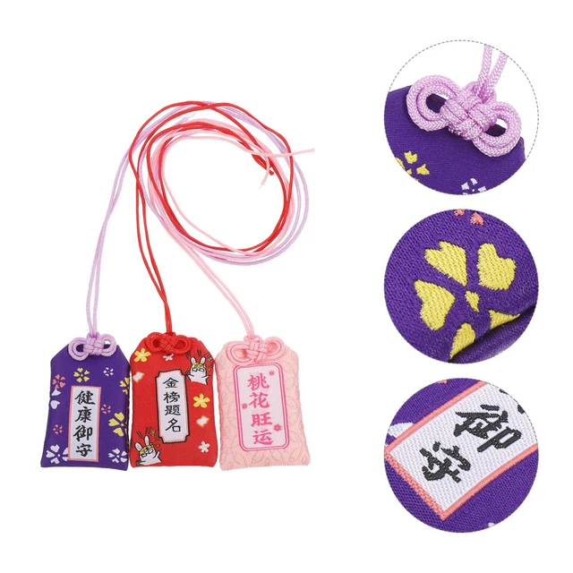 3 Pcs Tasche Omori Auto Dekoration Auto Schlüsselanhänger Glücklich