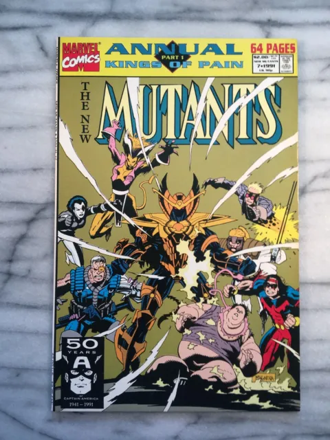 New Mutants Annual #7 (1991-Marvel) **High+ grade** Kings of Pain Crossover!