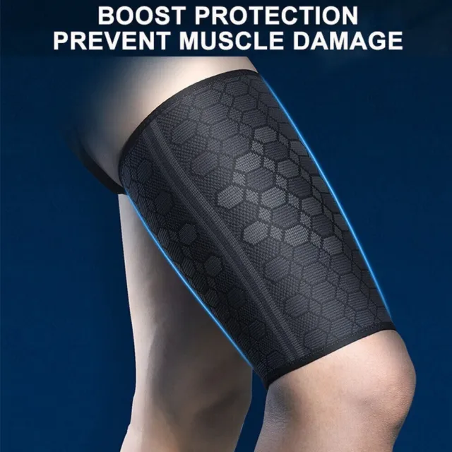 2 X ELASTIC Thigh Support Neoprene Protection Sport Running Injury £4.05 -  PicClick UK