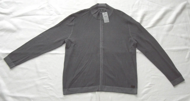 Veste Vintage Années 80 Blanc Bleu Paris - Laine Bleu Marine Liseret Vert - Taille M