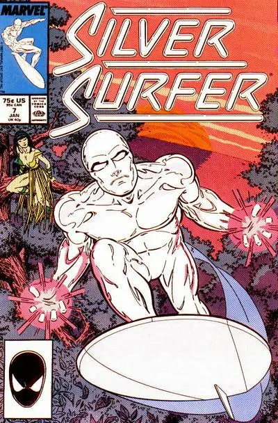 SILVER SURFER (Vol. 3) #7 F,  Direct, Marvel Comics 1988 Stock Image