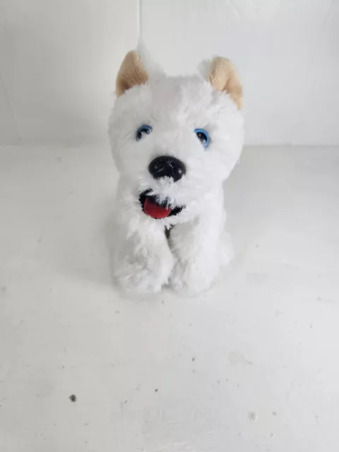 Jaag Plush Dog Eskimo Joes White Puppy Stuffed Animal 7"