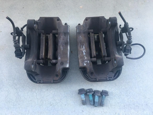 Vw Touareg 4 Piston Rear Brake Brembo Caliper Set Oem Audi Q7 4L Porsche Cayenne