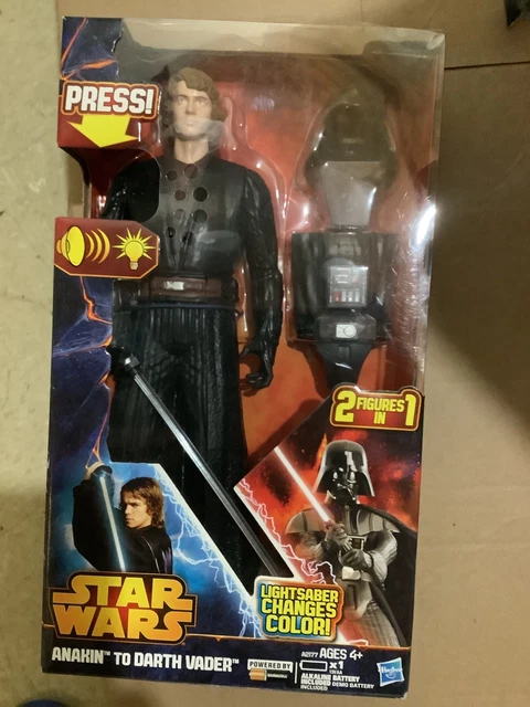 Star Wars Anakin to Darth Vader Action Figure Lights Sound New And Sealed