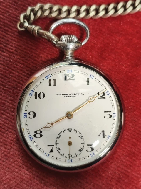 Mouvement De Montre Gousset « L’AIGLON » – À Réviser, Cadran émail, Axe De Balancier Oscillant