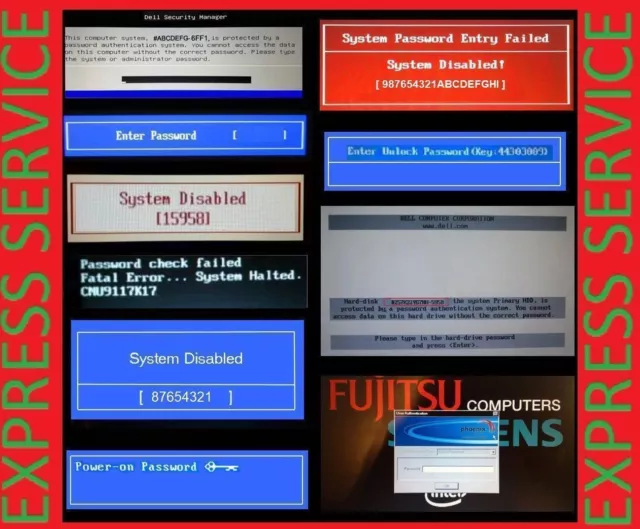 Bios password unlock reset service fits for hp acer gateway samsung