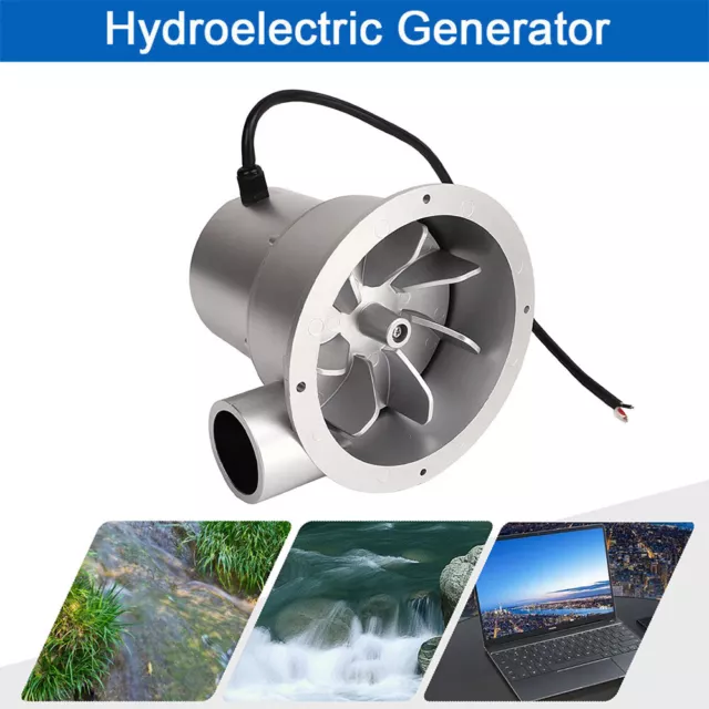 Pequeña turbina de agua generador hidroeléctrico sin cepillos motor imán permanente