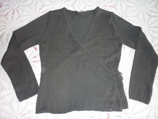 Pull Gilet Sans Manches Femme Noir – Taille 42/44 – Acrylique Neuf