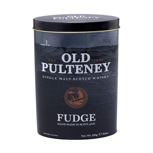 Caramello whisky scozzese vecchio Pulteney fatto a mano 250 g latta - spedizione veloce.