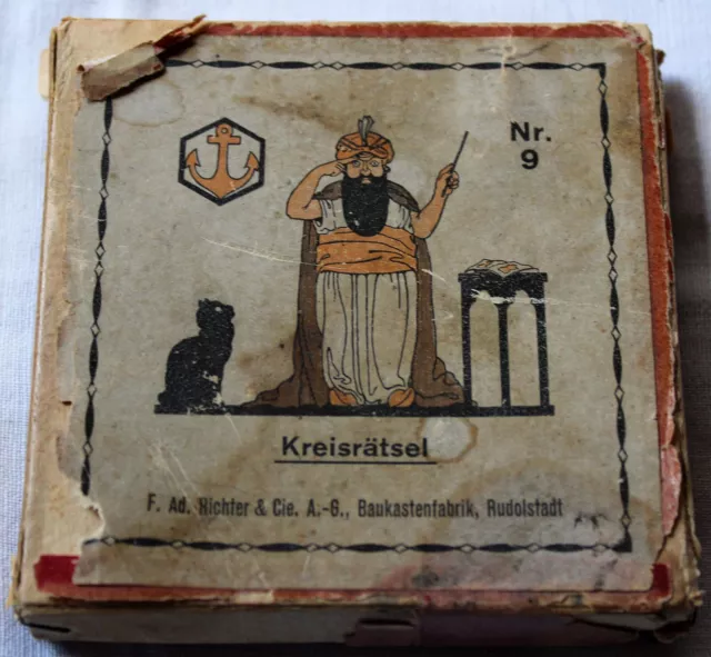 Altes Spiel Kreisrätsel von Anker von ca. 1915
