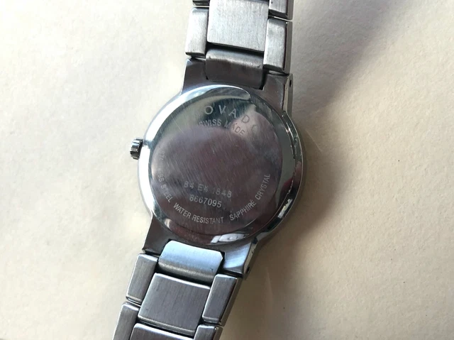 Orologio Donna MOVADO TEMO Quadrante Museo Nero Acciaio Inox Quarzo 5
