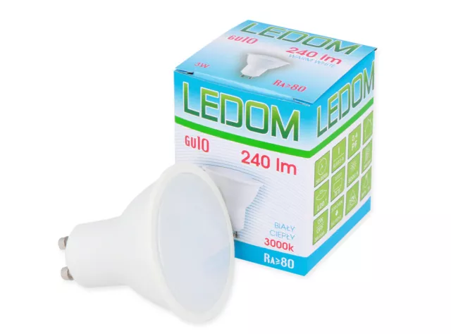 Lámpara LED GU10 3W 2x 3x 6x 10x Spar-Lampen Bombillas Reflector Focos Set