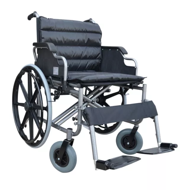 THIRA fauteuil roulant XXL bariatrique manuel pliable pour personne obèse