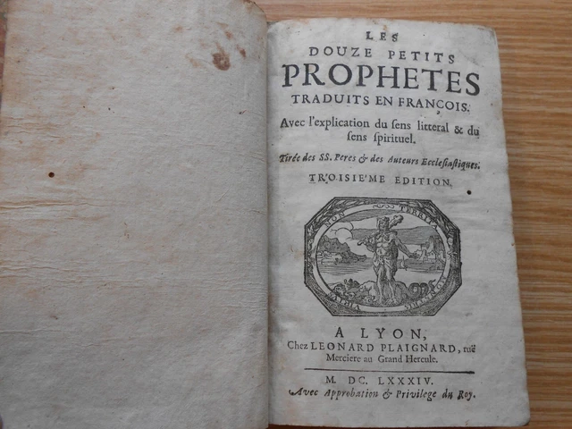 LES DOUZE PETITS Prophetes traduits en François 1684 EUR 60,00