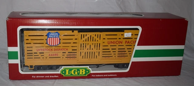 LGB 44680 Livestock Stock Car Union Pacific UP #44680 - G Scale - Queen Mary