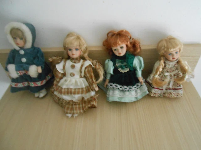 Lot de 3 poupées hollandaises en plastique fabriquées à la main vintage - France