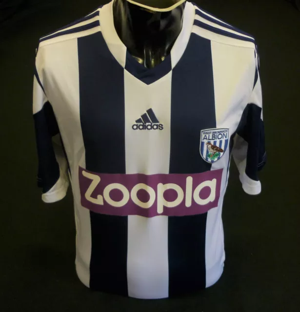 West Bromwich Albion Football Shirt 2013/14 Home Adidas Wba Size M