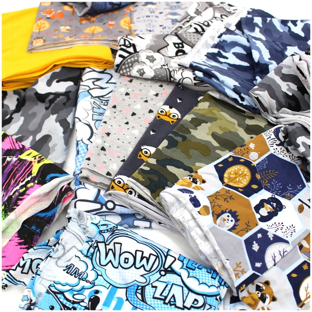 Tessuti residui pacchetto per cucire kiloware tessuti per cucire jersey tessuto cotone bambini