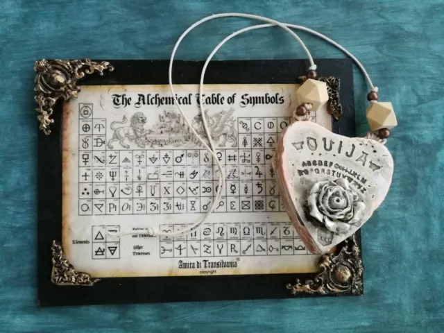 Ouija Board Wicca Pagan Talisman Amulet Pendant Necklace Witch Psychic Medium 3