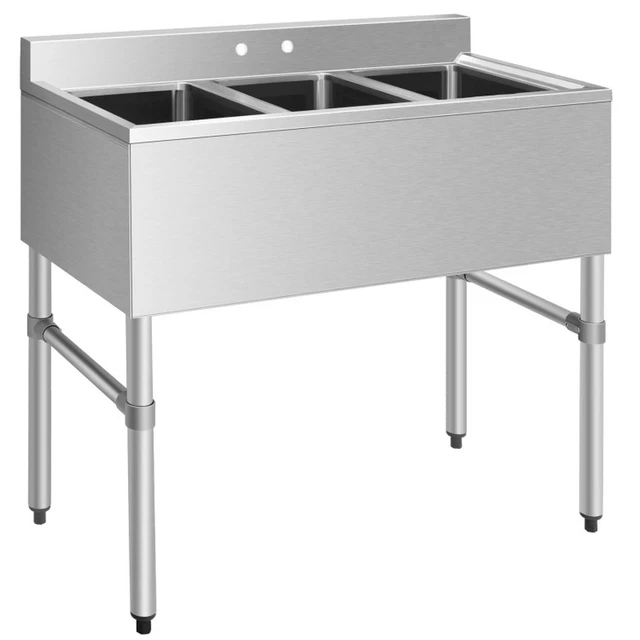 Stainless Steel 3-Compartment Utility Sink | Commercial Kitchen Sink