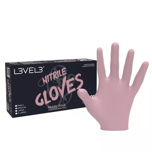 Level 3 Nitrile Gloves - Professional Heavy Duty Disposable Gloves - Latex Free