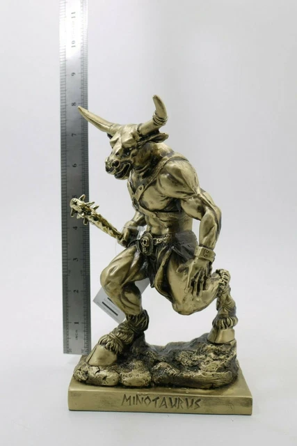 ANCIENNE MYTHOLOGIE GRECQUE Minotaure Polystone 8" Statue Finition ...