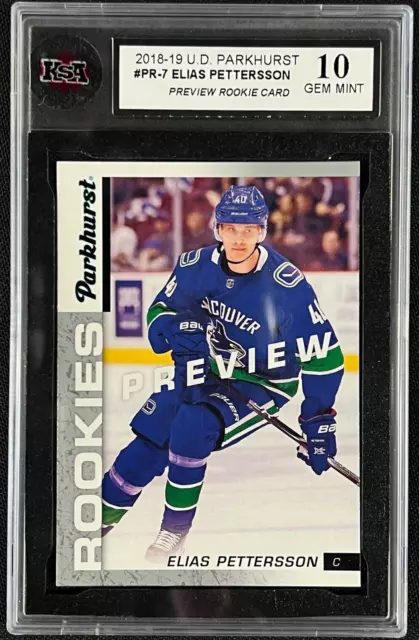 2018-19 Upper Deck Parkhurst Elias Pettersson Preview Rookie #PR-7 KSA 10