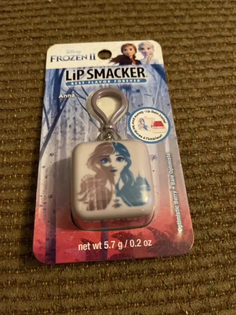 Disney Frozen 2 Anna  Lip Smacker Cube Lip Balm Keychain Clip Optimistic Berry