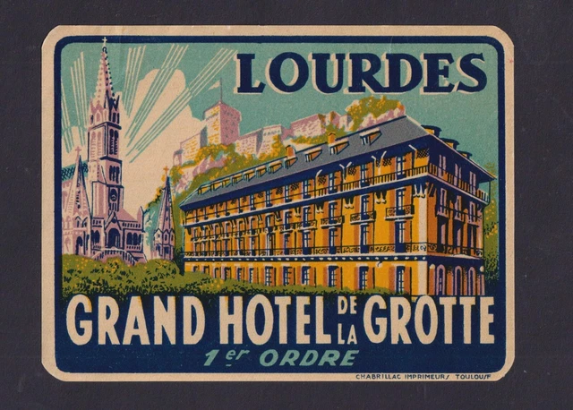 Ancienne étiquette De Bagage - Salamanque, Monumental, Gran Hôtel - Espagne Vintage