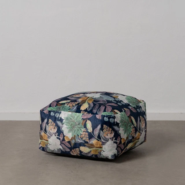 Lenzuola Puff Blu Poliestere 60x60x30 cm