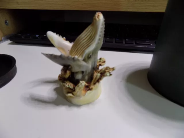 Harmony Kingdom SPLASHDOWN w/ MERMAID TAIL Humpback WHALE Trinket Box TJWH3 MINT
