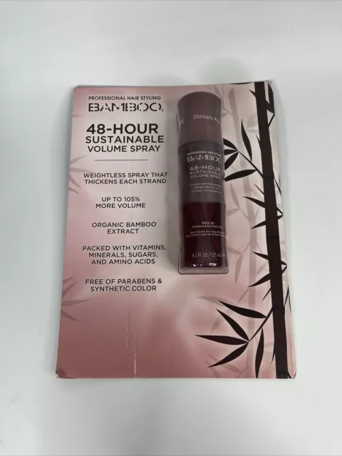 Alterna Bamboo Volume 48-Hour Sustainable Volume Spray 4.2 oz Rare! New In Box!