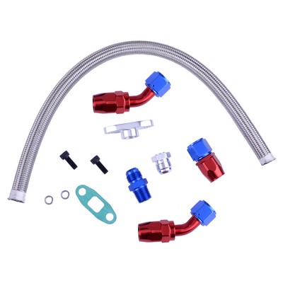 fit for Turbo Charger T3 T4 T3/T4 T70 T66 TO4E Oil Return Drain Line Kit