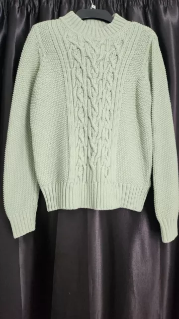 Ladies M & S Pistachio (Pale green) Jumper Size 10 UK