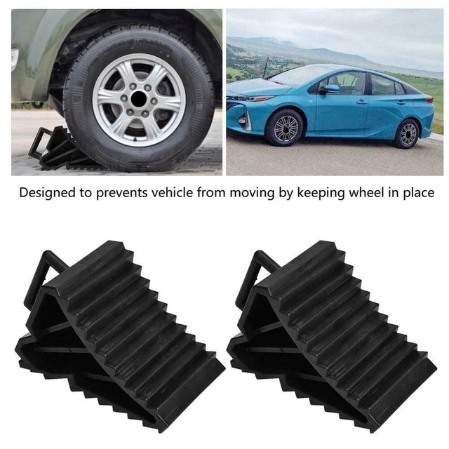 2Pc Universel Anti-dérapant Support Cale Roue Stop Pneu Remorque Voiture Camion