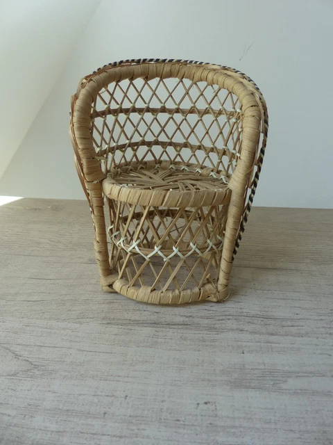 ANCIENNE CHAISE DE Salon De Jardin En Rotin Pliable EUR 45,00 - PicClick FR
